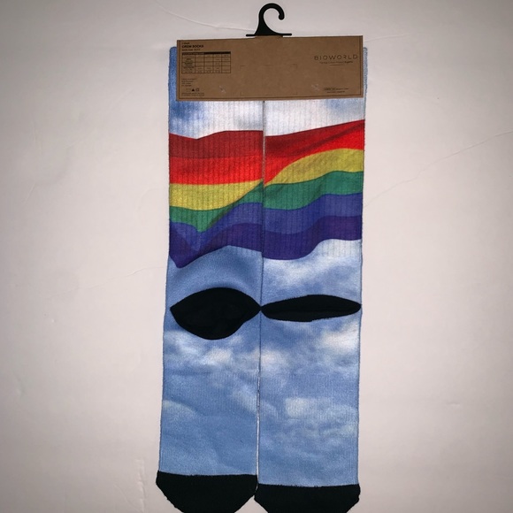 NWT FREE AUTHORITY rainbow colored socks - pride  - unisex - LGBTQ+ - Picture 4 of 5